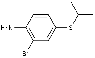 2-Bromo-4-[(1-methylethyl)thio]benzenamine Structure