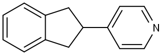 4-(2,3-Dihydro-1H-inden-2-yl)pyridine Structure