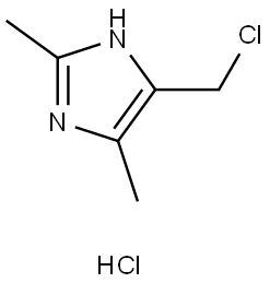 4-(Chloromethyl)-2,5-dimethyl-1H-imidazole hydrochloride Structure