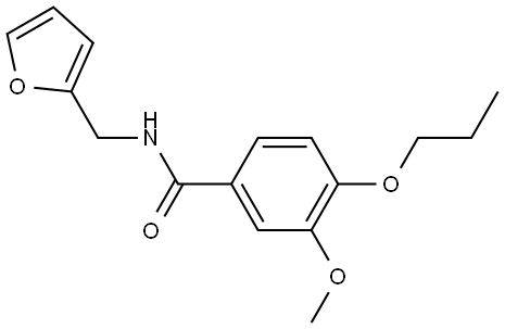 N-(2-Furanylmethyl)-3-methoxy-4-propoxybenzamide Structure