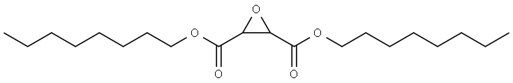 dioctyl (2R,3S)-oxirane-2,3-dicarboxylate Structure