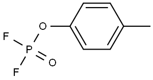 Phosphorodifluoridic acid, 4-methylphenyl ester Structure