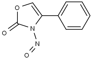 3-nitroso-4-phenyloxazol-2(3H)-one Structure