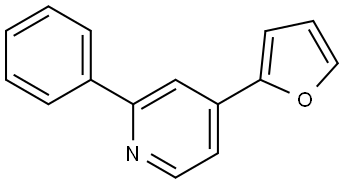 4-(Furan-2-yl)-2-phenylpyridine Structure