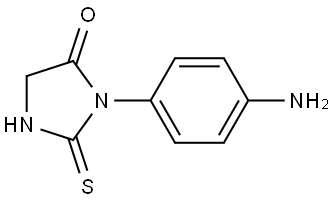 3-(4-aminophenyl)-2-thioxoimidazolidin-4-one 구조식 이미지