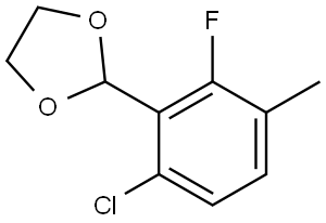 2-(6-Chloro-2-fluoro-3-methylphenyl)-1,3-dioxolane Structure