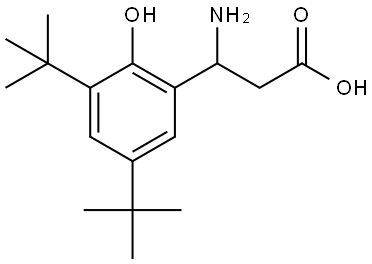 3-AMINO-3-[3,5-BIS(TERT-BUTYL)-2-HYDROXYPHENYL]PROPANOIC ACID Structure