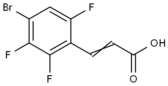 3-(4-Bromo-2,3,6-trifluorophenyl)-2-propenoic acid Structure