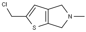 2-(chloromethyl)-5-methyl-5,6-dihydro-4H-thieno[2,3-c]pyrrole Structure