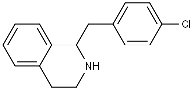 1-(4-Chlorobenzyl)-1,2,3,4-tetrahydroisoquinoline Structure