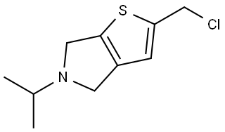 2-(chloromethyl)-5-isopropyl-5,6-dihydro-4H-thieno[2,3-c]pyrrole Structure