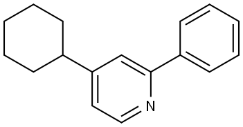 Pyridine, 4-cyclohexyl-2-phenyl- Structure