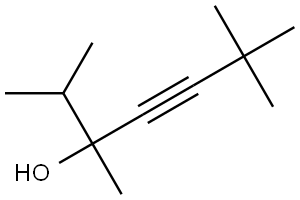 4-Heptyn-3-ol, 2,3,6,6-tetramethyl- Structure