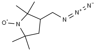 3-(Azidomethyl)-2,2,5,5-tetramethyl-1-pyrrolidinyloxy Structure