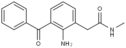 Benzeneacetamide, 2-amino-3-benzoyl-N-methyl- Structure