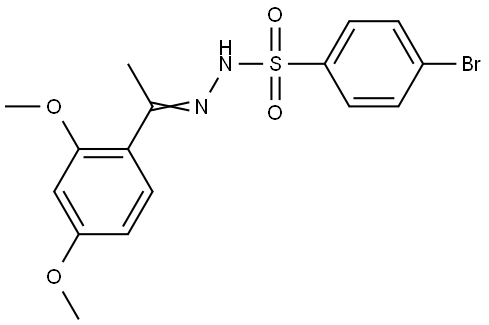 4-Bromobenzenesulfonic acid 2-[1-(2,4-dimethoxyphenyl)ethylidene]hydrazide Structure