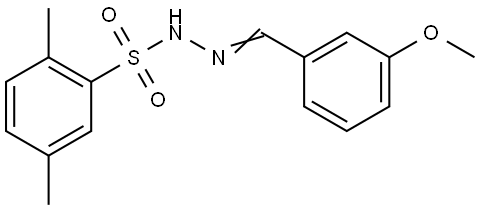 2,5-Dimethylbenzenesulfonic acid 2-[(3-methoxyphenyl)methylene]hydrazide Structure