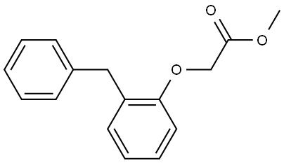 Methyl 2-[2-(phenylmethyl)phenoxy]acetate Structure