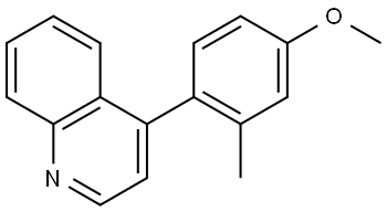 4-(4-Methoxy-2-methylphenyl)quinoline Structure