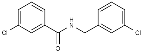 3-Chloro-N-[(3-chlorophenyl)methyl]benzamide Structure