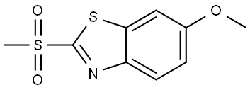 6-Methoxy-2-(methylsulfonyl)benzothiazole 구조식 이미지