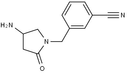 3-((4-amino-2-oxopyrrolidin-1-yl)methyl)benzonitrile Structure