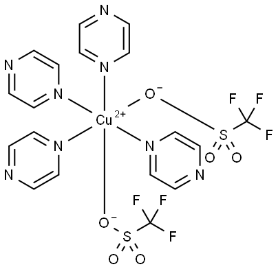 C18H16CuF6N8O6S2 Structure