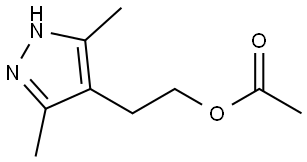 1H-Pyrazole-4-ethanol, 3,5-dimethyl-, 4-acetate Structure