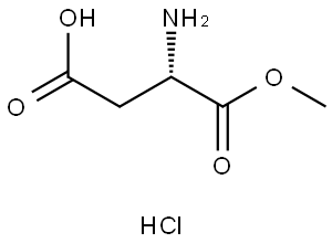 (S)-3-Amino-4-methoxy-4-oxobutanoic acid hydrochloride Structure