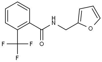 N-(2-Furanylmethyl)-2-(trifluoromethyl)benzamide Structure