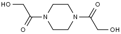 1,1’-(Piperazine-1,4-diyl)bis(2-hydroxyethanone) Structure