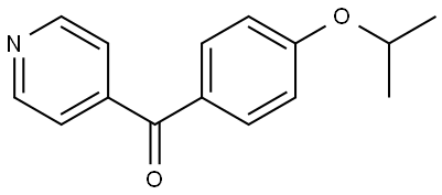 4-(1-Methylethoxy)phenyl]-4-pyridinylmethanone Structure