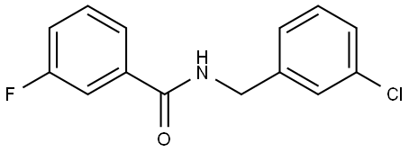 N-[(3-Chlorophenyl)methyl]-3-fluorobenzamide Structure