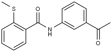 N-(3-Acetylphenyl)-2-(methylthio)benzamide Structure