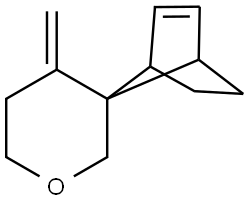 4'-METHYLENE-2',4',5',6'-TETRAHYDROSPIRO[BICYCLO[2.2.1]HEPT[2]ENE-7,3'-PYRAN] Structure