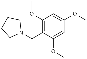 1-[(2,4,6-Trimethoxyphenyl)methyl]pyrrolidine Structure