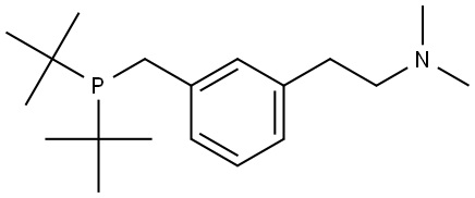 2-(3-((di-tert-butylphosphanyl)methyl)phenyl)-N,N-dimethylethan-1-amine Structure