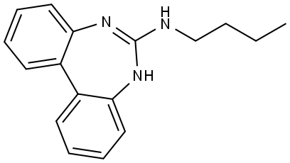 6-n-Butylamino-5H-dibenzo<1.3>diazepin 구조식 이미지