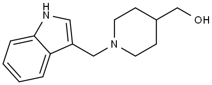 [1-(1H-indol-3-ylmethyl)-4-piperidinyl]methanol Structure