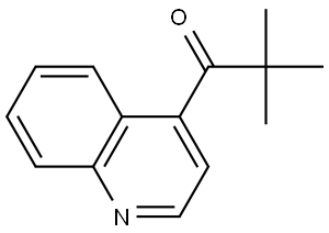 2,2-Dimethyl-1-(4-quinolinyl)-1-propanone Structure