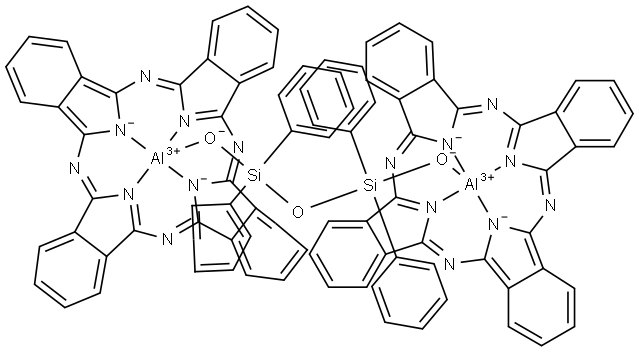 Aluminum, bis29H,31H-phthalocyaninato(2-)-.kappa.N29,.kappa.N30,.kappa.N31,.kappa.N32.mu.-1,1,3,3-tetraphenyl-1,3-disiloxanediolato(2-)-.kappa.O1:.kappa.O3di- Structure