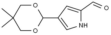 4-(5,5-Dimethyl-1,3-dioxan-2-yl)-1H-pyrrole-2-carbaldehyde Structure