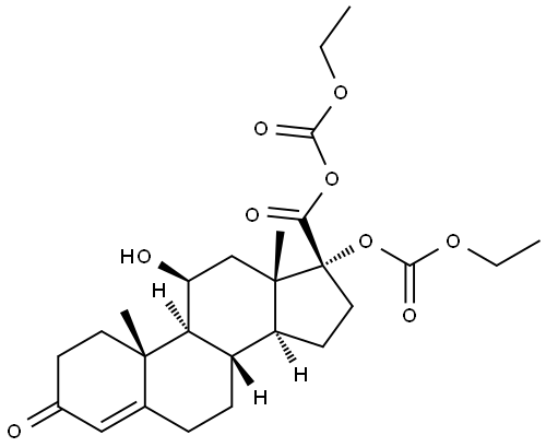 1,2-Dihydro Diethyl Loteprednol Carbonate Structure