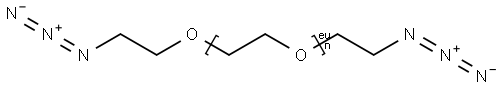 O,Oμ-Bis(2-azidoethyl)polyethylene  glycol,  PEG-diazide Structure