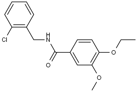 N-[(2-Chlorophenyl)methyl]-4-ethoxy-3-methoxybenzamide Structure