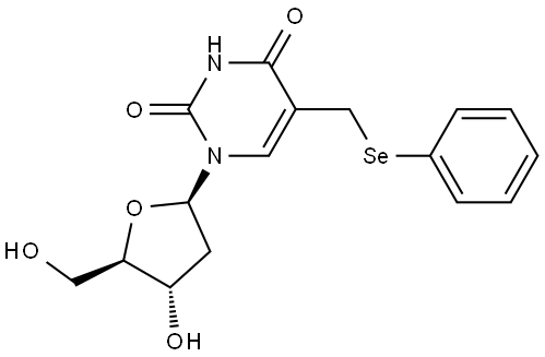 Thymidine, α-(phenylseleno)- Structure