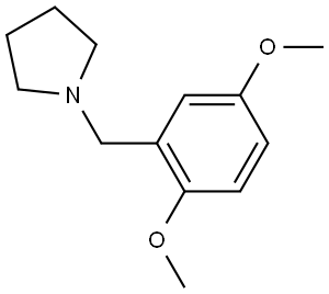 1-[(2,5-Dimethoxyphenyl)methyl]pyrrolidine Structure