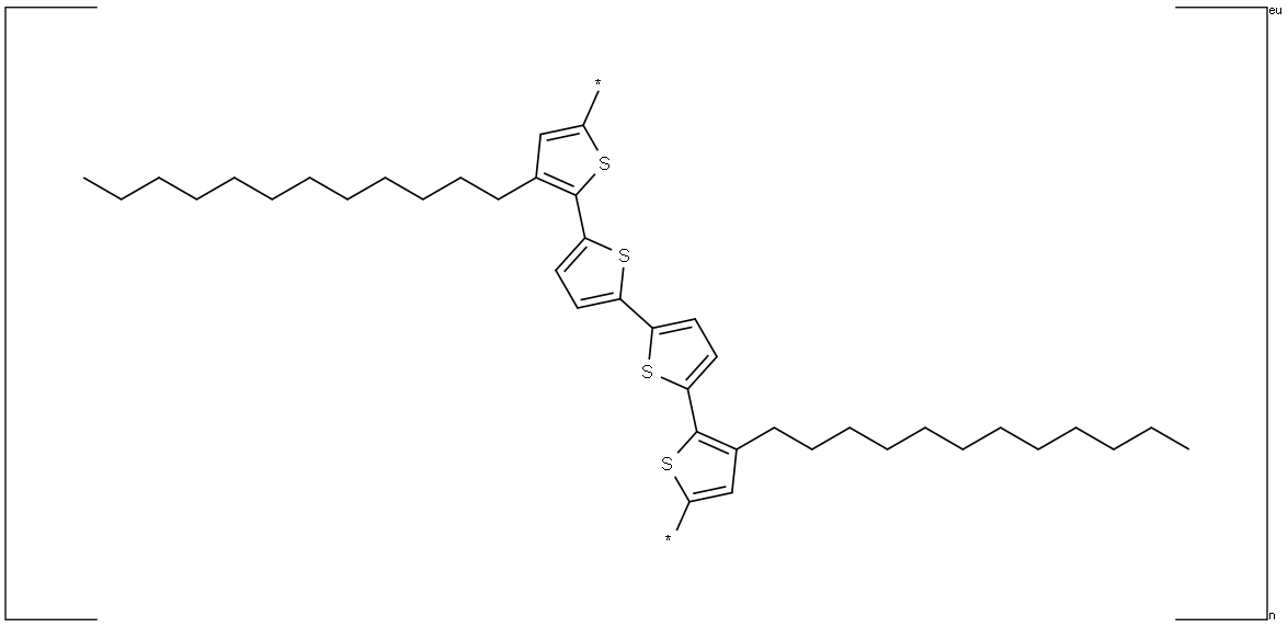 Poly(3,3'''-didodecyl quaterthiophene) Structure