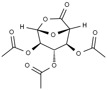 β-D-Glucopyranuronic acid, ε-lactone, 2,3,4-triacetate Structure