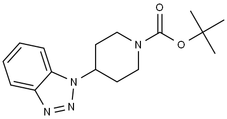 tert-butyl 4-(1H-benzo[d][1,2,3]triazol-1-yl)piperidine-1-carboxylate Structure